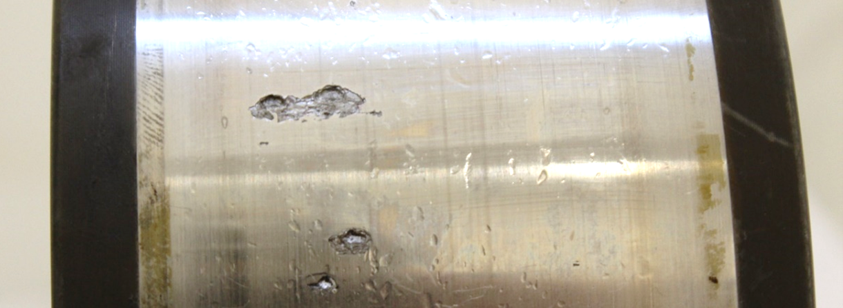 An example of an axial crack